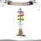 Glitzhome® 41.75"H Lighted Halloween Wooden Ghost's Broom Porch Decor